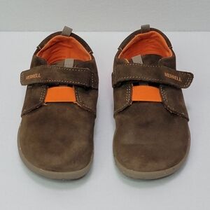 Merrell Kids' Brown and Orange Casual Strap Shoes